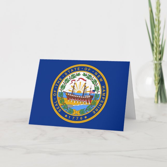 Tarjeta Granite Stater Seal, Seal of New Hampshire (Anverso)