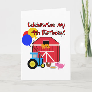 Tarjeta Granja 4 camisetas de cumpleaños y regalos