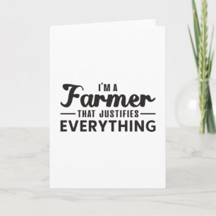 Tarjeta Granja agrícola Agricultura Granja Divertida Idea