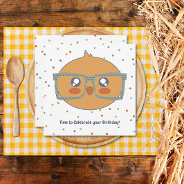 Tarjeta Granja animal Cumpleaños Pollo colorido Confetti