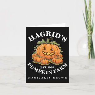 Tarjeta Granja de calabaza de Halloween de crecimiento mág