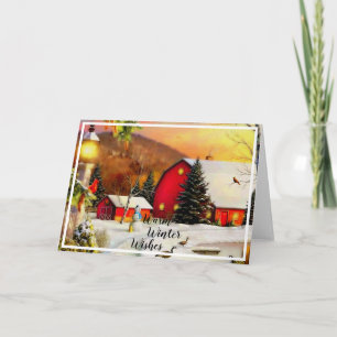 Tarjeta Granja de invierno