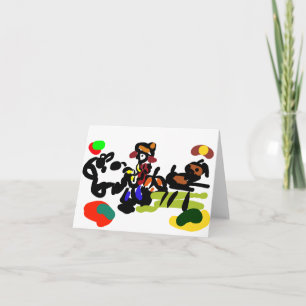 Tarjeta Granja de jazz otoño