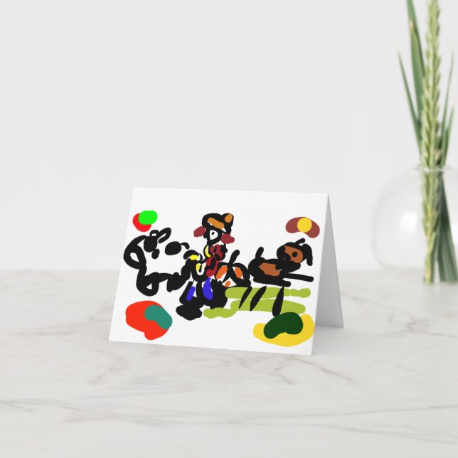 Tarjeta Granja de jazz otoño  (Anverso)