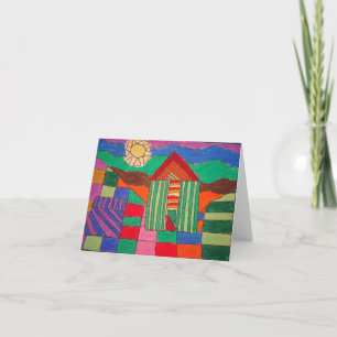 Tarjeta "Granja de trabajo en mosaico" (Bolígrafos y bolíg