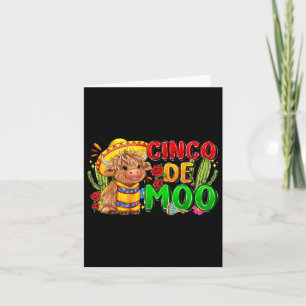 Tarjeta Granja De Vaca Cinco De Moo Cinco De Mayo Para Hom