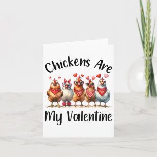 Tarjeta Granjeros Divertidos - Hombres Mujeres El Pollo Es