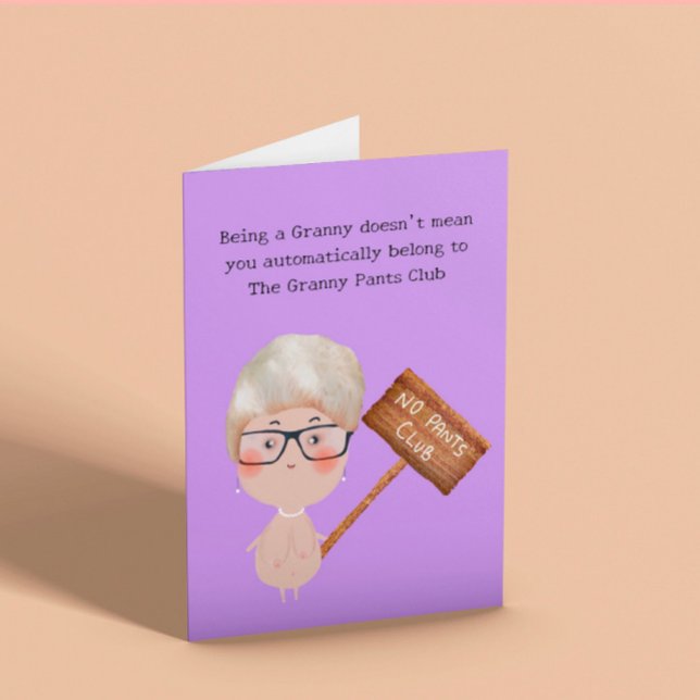 Tarjeta Granny Pants Divertido cumpleaños (Subido por el creador)