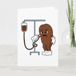 Tarjeta grano de café con cafetera