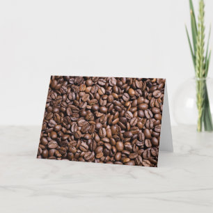 Tarjeta Granos de café