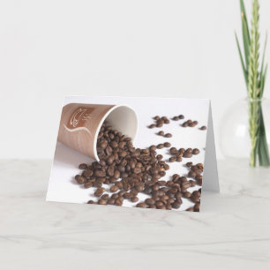 Tarjeta Granos de café