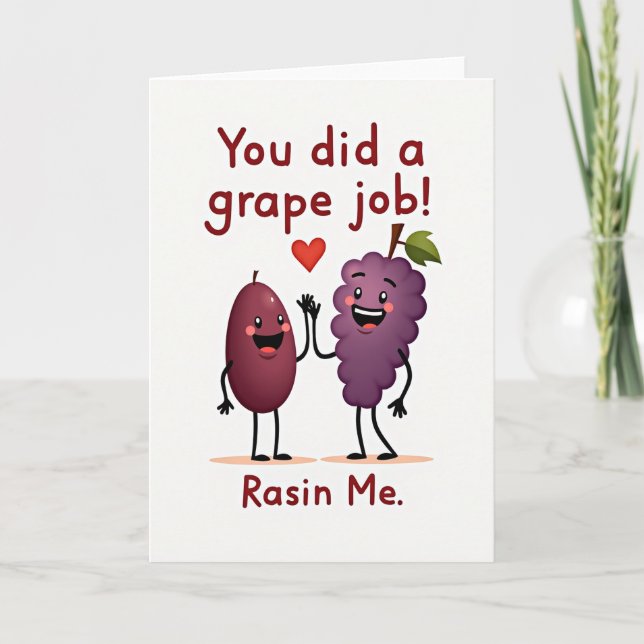 Tarjeta Grape Job Mothers Day Design Card (Anverso)