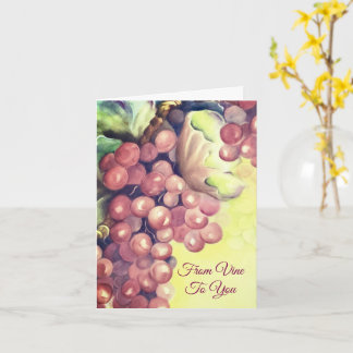 Tarjeta Grapes Vineyard Mediterranean Hospitality