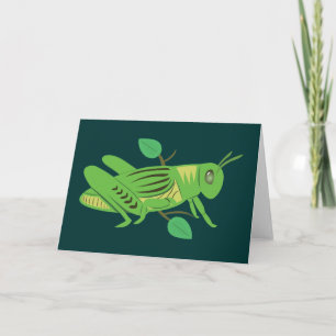 Tarjeta Grasshopper verde
