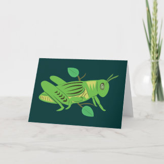 Tarjeta Grasshopper verde