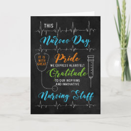 Tarjeta Gratitud del personal de la Enfermería del Chalkbo