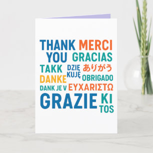 Tarjeta 🌍 "Gratitud multilingüe"