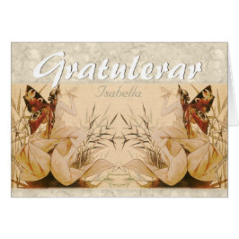 Tarjeta Gratulationskort de ninfa con aleta más al