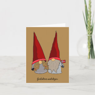 Tarjeta Gratulerer med dagen, cumpleaños feliz noruego