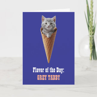 Tarjeta Gray Tabby Cone