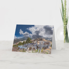 Tarjeta Gray Wolves Family Journey