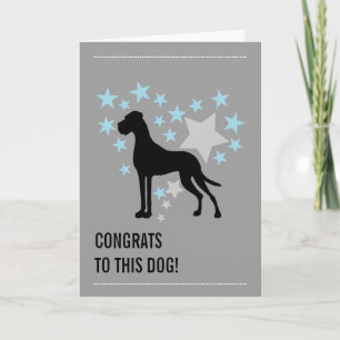 Tarjeta Great dane Congrats
