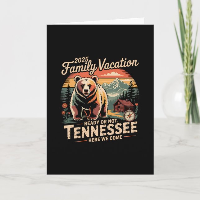 Tarjeta Great Smoky Mountains National Park Family Vacatio (Anverso)