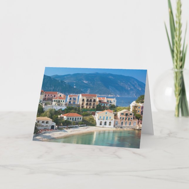 Tarjeta GRECIA, Islas Jónicas, KEFALONIA, Assos: 2 (Anverso)