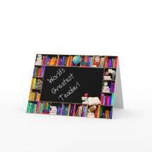 Tarjeta Greeing del profesor más grande del mundo