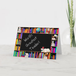 Tarjeta Greeing del profesor más grande del mundo