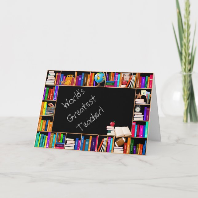 Tarjeta Greeing del profesor más grande del mundo (Anverso)