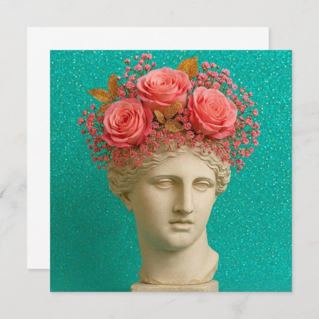 Tarjeta Greek Ancient Greeting Card. (Anverso / Reverso)