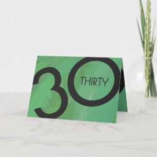 Tarjeta Green 30 Decade Birthday