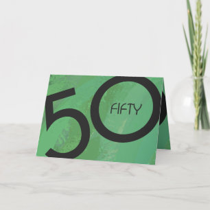 Tarjeta Green 50 Decade Birthday