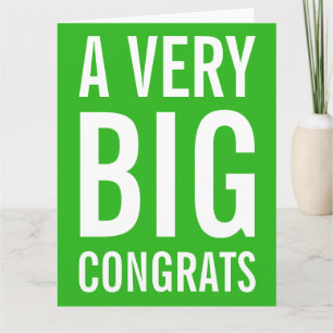 Tarjeta Green A Muy Big Congrats Card