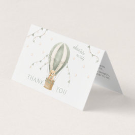 Tarjeta Green Adventure Baby Shower Foldable Gracias