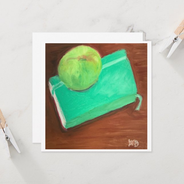 Tarjeta Green Apple and Journal (Anverso/Reverso In Situ)