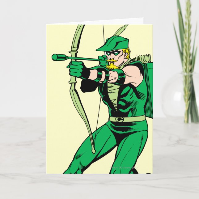 Tarjeta Green Arrow Shooting Arrow (Anverso)