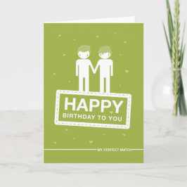 Tarjeta Green | Coincidencia perfecta | Cumpleaños