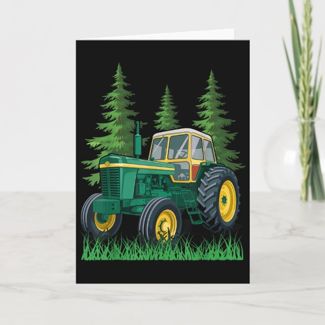 Tarjeta Green Farming Tractor  (Anverso)