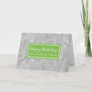 Tarjeta Green Gray Fermes Business From Group Cumpleaños