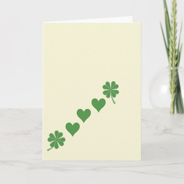 Tarjeta Green Hearts Lucky Card (Anverso)