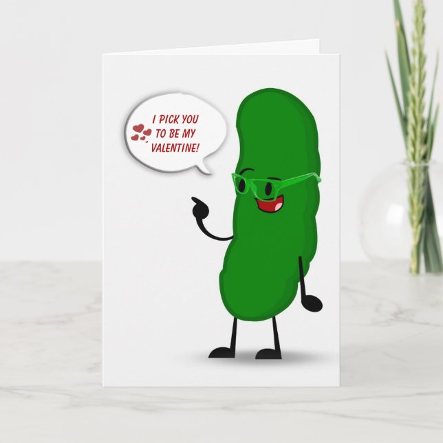 Tarjeta Green Pickle Valentine (Anverso)