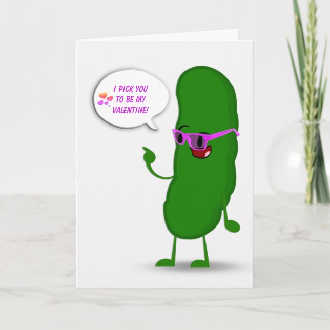 Tarjeta Green Pickle Valentine (Anverso)