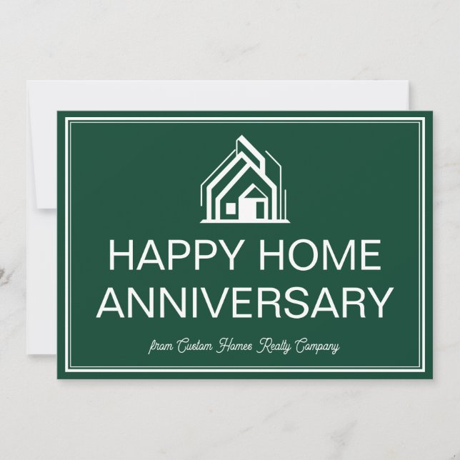 Tarjeta Green Real Estate Business Customized Marketing (Anverso)