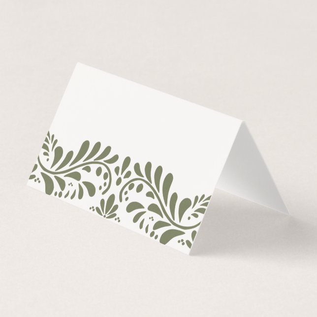 Tarjeta Green Talavera Tile Fiesta Place Decoració (Anverso)