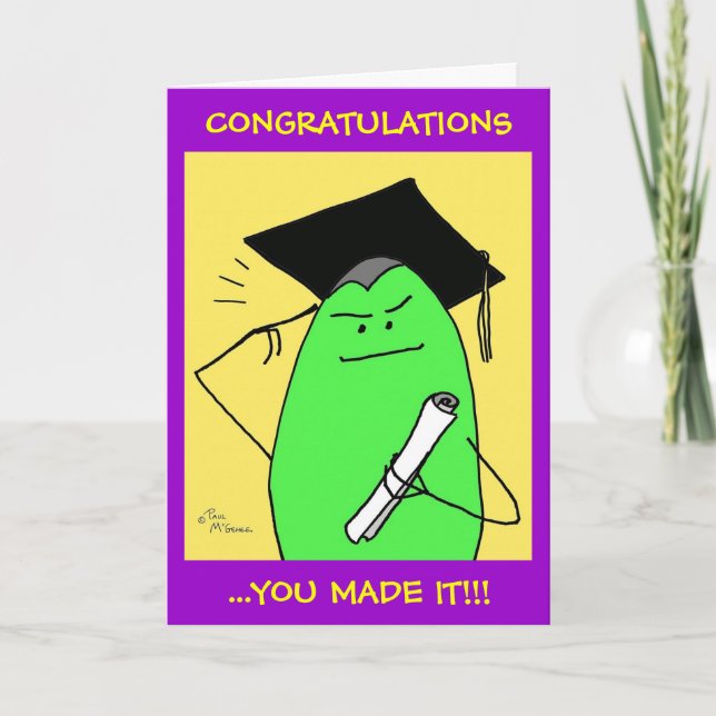 Tarjeta Green Weenii "The Graduate Card" (Anverso)