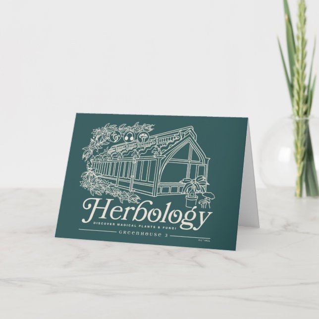 Tarjeta Greenhouse herbológico HOGWARTS™ (Anverso)