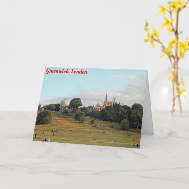 Tarjeta Greenwich Park, Londres (flor amarilla)