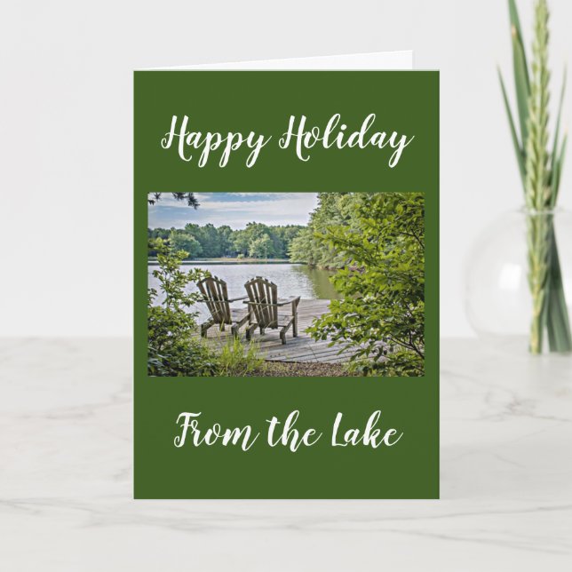 TARJETA "GREETINAS DE NAVIDAD" DEL ***LAGO*** (Anverso)